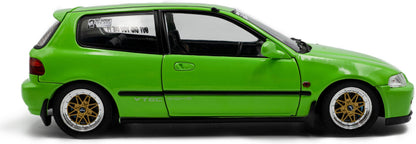 Honda Civic (EG6) Solido Works Neon Green 1991 1:18 Scale Diecast Model Car – Solido