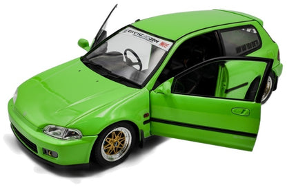Honda Civic (EG6) Solido Works Neon Green 1991 1:18 Scale Diecast Model Car – Solido