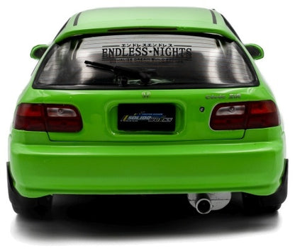 Honda Civic (EG6) Solido Works Neon Green 1991 1:18 Scale Diecast Model Car – Solido