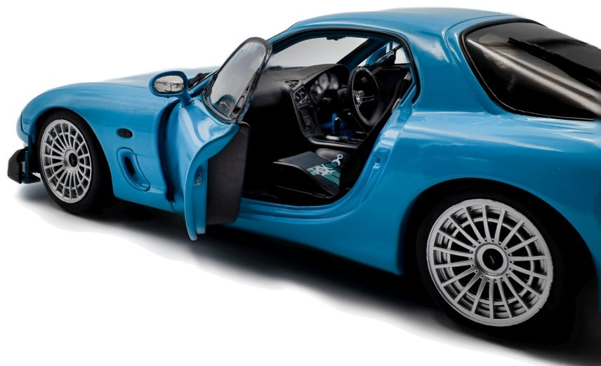 Mazda RX7 FD3RS Solido Works Blue 1999 1:18 Scale Diecast Model Car – Solido