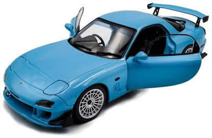 Mazda RX7 FD3RS Solido Works Blue 1999 1:18 Scale Diecast Model Car – Solido