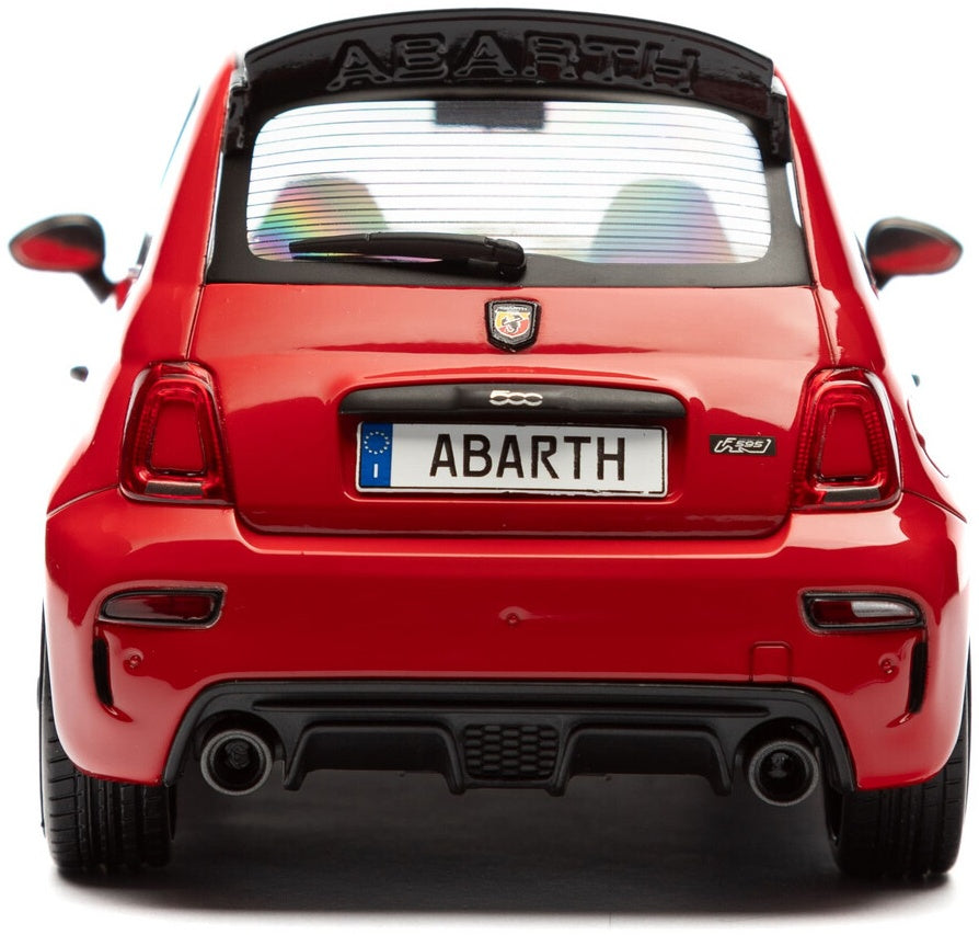 Fiat F595 Abarth Red Solido Works 2023 1:18 Scale Diecast Model Car – Solido