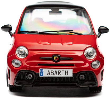 Fiat F595 Abarth Red Solido Works 2023 1:18 Scale Diecast Model Car – Solido