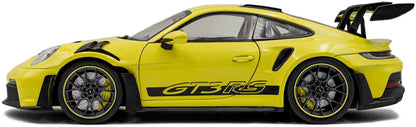 Porsche 911 GT3 RS Solido Works Neon Lime 2024 1:18 Scale Diecast Model Car – Solido