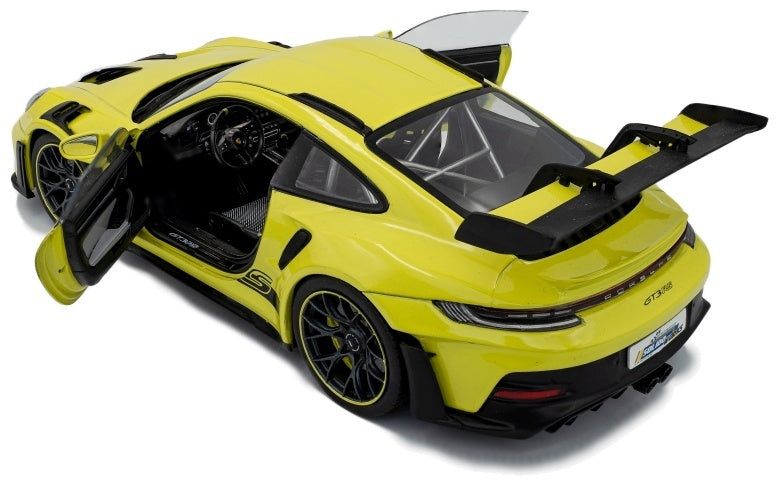 Porsche 911 GT3 RS Solido Works Neon Lime 2024 1:18 Scale Diecast Model Car – Solido