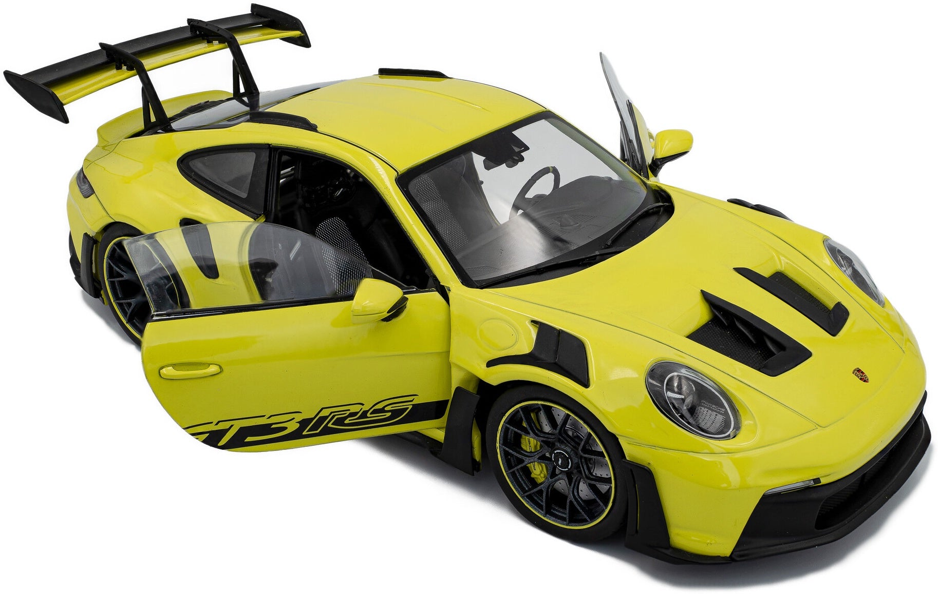Porsche 911 GT3 RS Solido Works Neon Lime 2024 1:18 Scale Diecast Model Car – Solido
