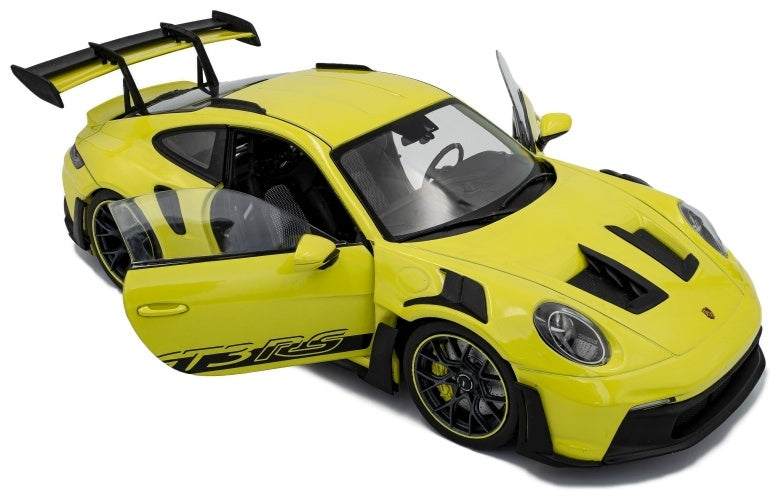 Porsche 911 GT3 RS Solido Works Neon Lime 2024 1:18 Scale Diecast Model Car – Solido