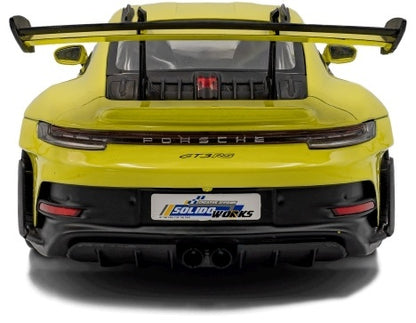 Porsche 911 GT3 RS Solido Works Neon Lime 2024 1:18 Scale Diecast Model Car – Solido