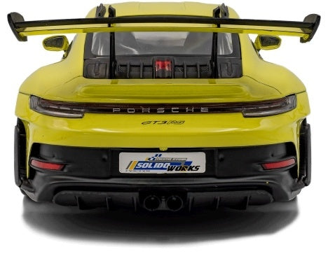 Porsche 911 GT3 RS Solido Works Neon Lime 2024 1:18 Scale Diecast Model Car – Solido