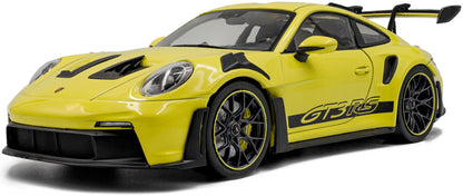 Porsche 911 GT3 RS Solido Works Neon Lime 2024 1:18 Scale Diecast Model Car – Solido