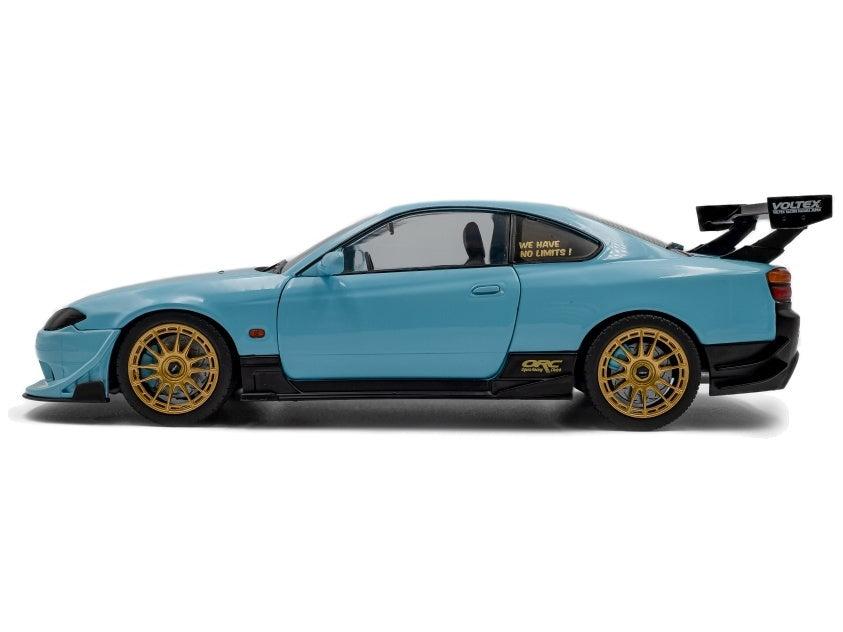 Nissan Silvia (S15) SPEC-R Aero Solido Works Baby Blue 1999 1:18 Scale Diecast Model Car – Solido