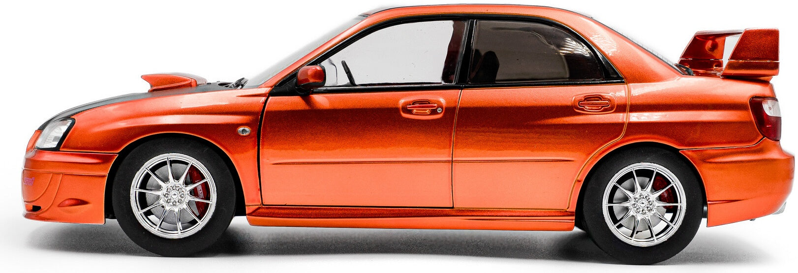 Subaru Impreza WRX STi Orange Metallic 2003 1:18 Scale Diecast Model Car – Solido