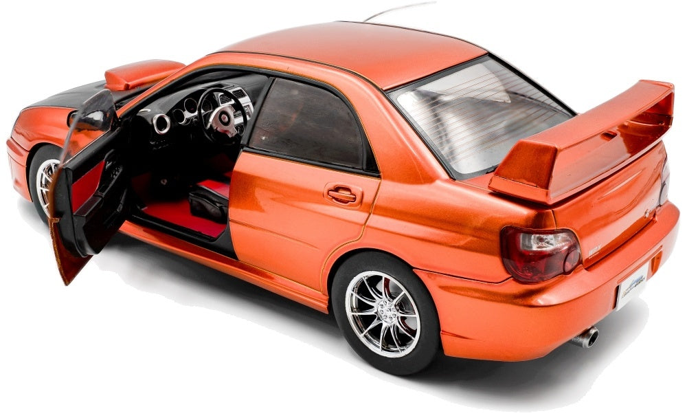 Subaru Impreza WRX STi Orange Metallic 2003 1:18 Scale Diecast Model Car – Solido