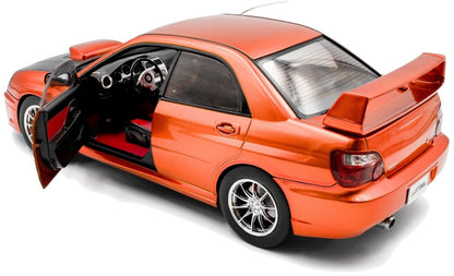 Subaru Impreza WRX STi Orange Metallic 2003 1:18 Scale Diecast Model Car – Solido