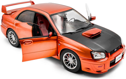 Subaru Impreza WRX STi Orange Metallic 2003 1:18 Scale Diecast Model Car – Solido