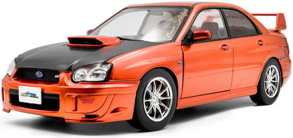 Subaru Impreza WRX STi Orange Metallic 2003 1:18 Scale Diecast Model Car – Solido