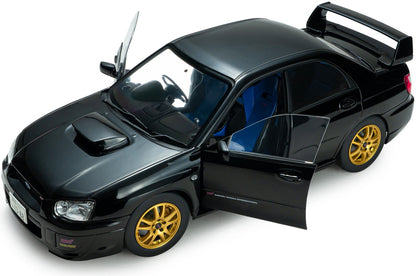 Subaru Impreza WRX STi Java Black Pearl 2004 1:18 Scale Diecast Model Car – Solido