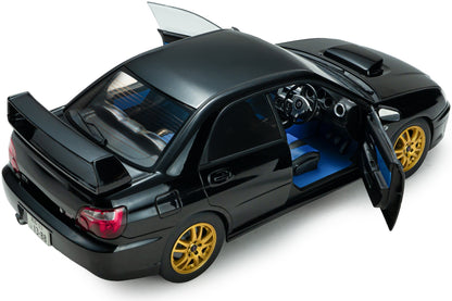Subaru Impreza WRX STi Java Black Pearl 2004 1:18 Scale Diecast Model Car – Solido