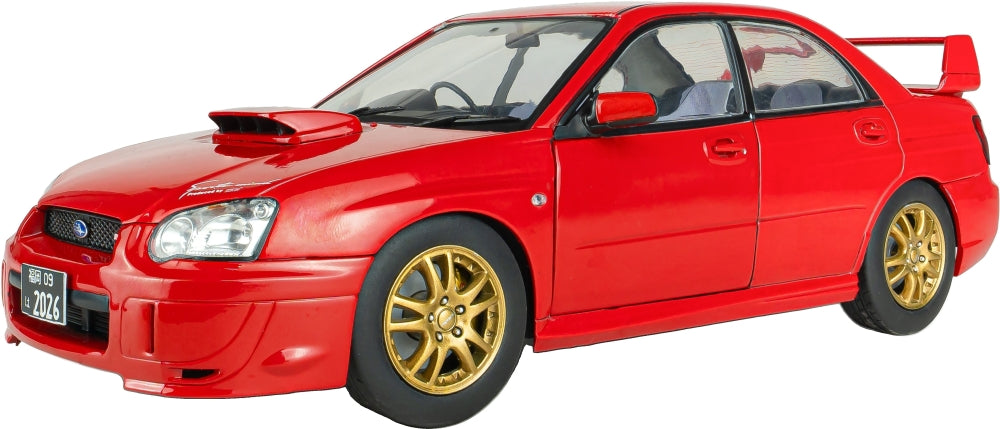Subaru Impreza WRX STi Flame Red 2004 1:18 Scale Diecast Car – Solido