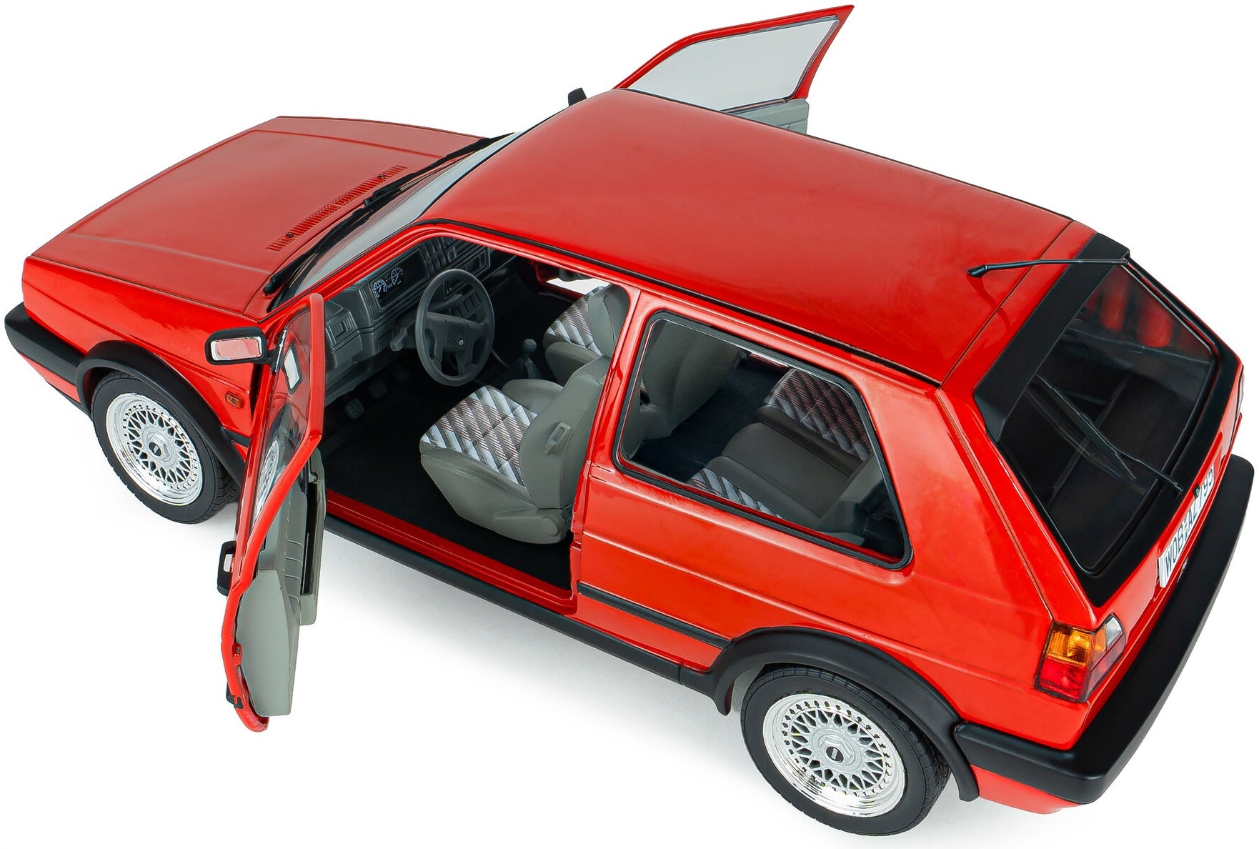 Volkswagen Golf Mk2 GTi G60 Mars Red 1989 1:18 Scale Diecast Model Car – Solido
