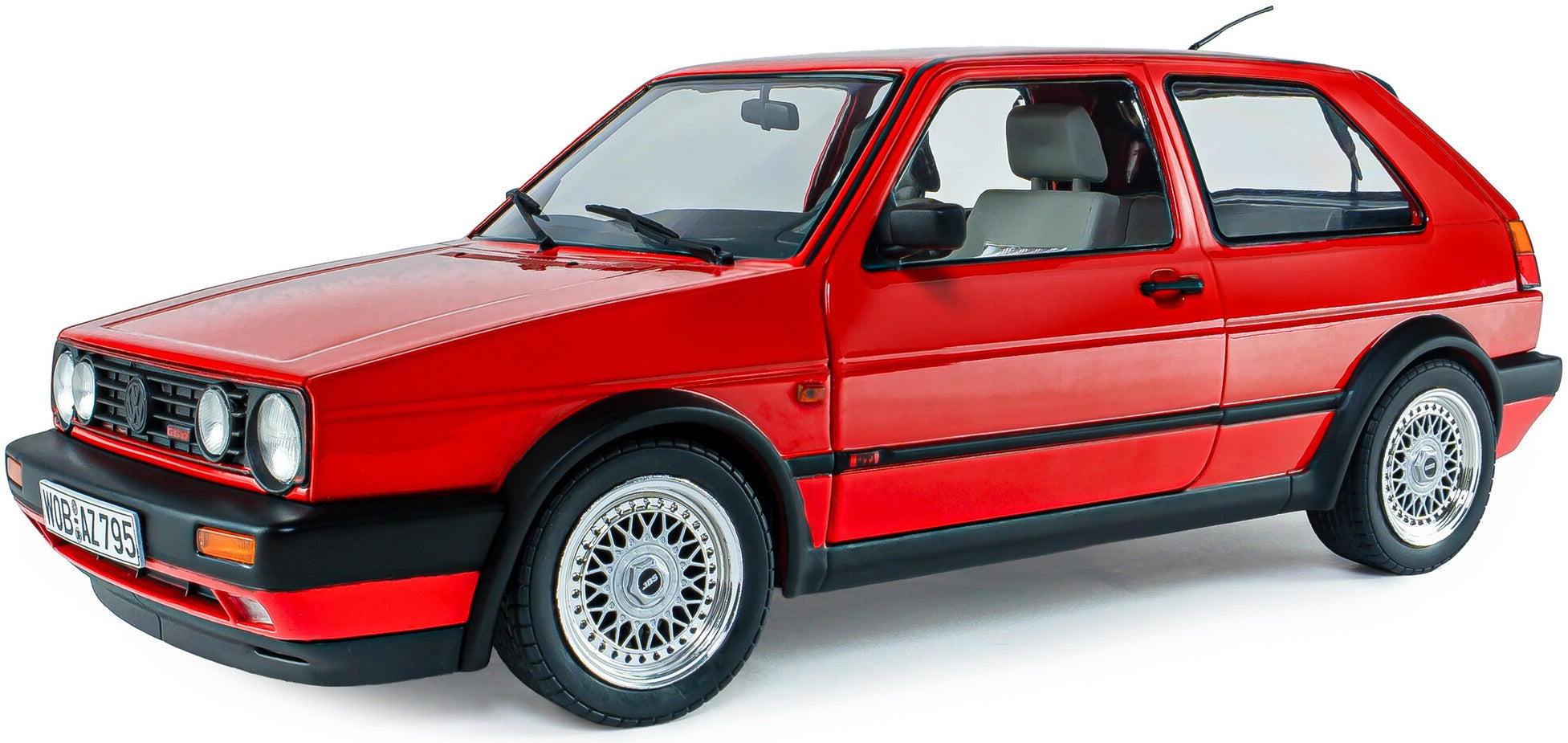 Volkswagen Golf Mk2 GTi G60 Mars Red 1989 1:18 Scale Diecast Model Car – Solido
