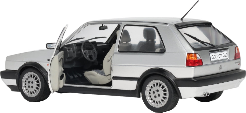 Volkswagen Golf 2 GTi G60 Diamond Silver 1989 1:18 Scale Diecast Car – Solido