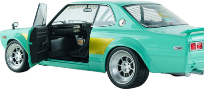 Nissan Skyline 2000 GT-R (KPGC10) Hakosuka Solido Works Mint Green 1970 1:18 Scale Diecast Car – Solido