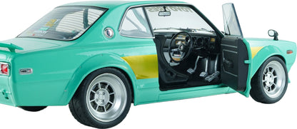 Nissan Skyline 2000 GT-R (KPGC10) Hakosuka Solido Works Mint Green 1970 1:18 Scale Diecast Car – Solido