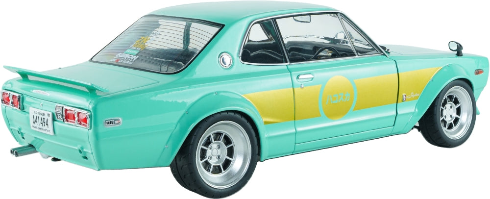 Nissan Skyline 2000 GT-R (KPGC10) Hakosuka Solido Works Mint Green 1970 1:18 Scale Diecast Car – Solido