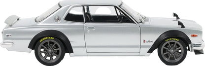 Nissan Skyline 2000 GT-R (KPGC10) Hakosuka Silver 1970 1:18 Scale Diecast Car – Solido
