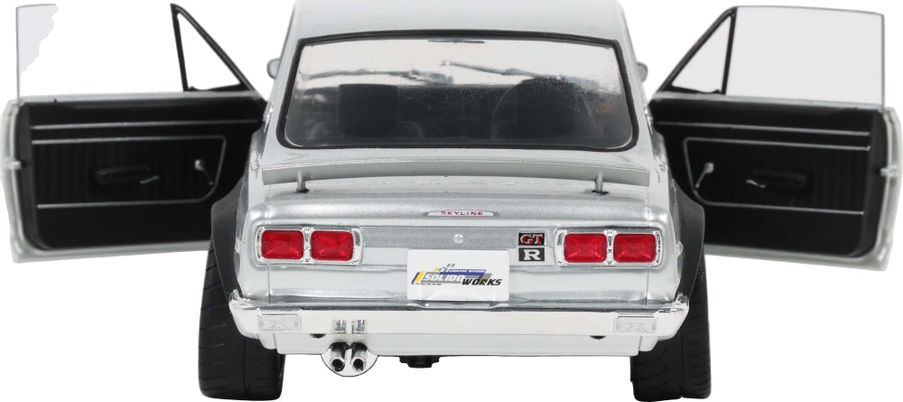 Nissan Skyline 2000 GT-R (KPGC10) Hakosuka Silver 1970 1:18 Scale Diecast Car – Solido