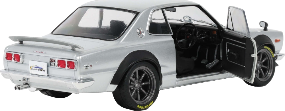 Nissan Skyline 2000 GT-R (KPGC10) Hakosuka Silver 1970 1:18 Scale Diecast Car – Solido