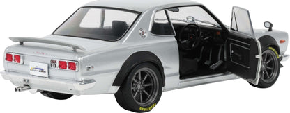 Nissan Skyline 2000 GT-R (KPGC10) Hakosuka Silver 1970 1:18 Scale Diecast Car – Solido
