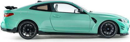 BMW M4 Peformance Parts Solido Works Turquoise 2025 1:18 Scale Diecast Model Car – Solido