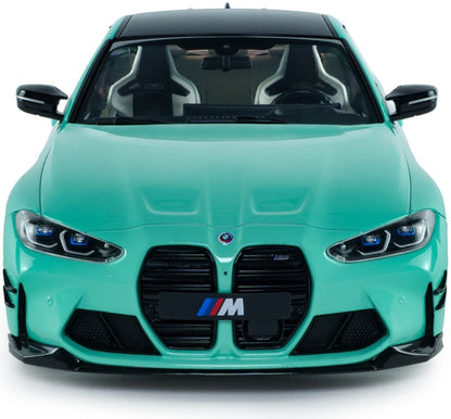 BMW M4 Peformance Parts Solido Works Turquoise 2025 1:18 Scale Diecast Model Car – Solido