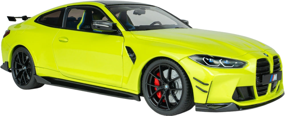 BMW M4 Performance Parts Sao Paolo Yellow 2025 1:18 Scale Diecast Car – Solido
