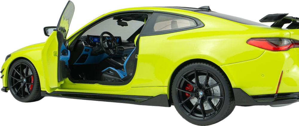 BMW M4 Performance Parts Sao Paolo Yellow 2025 1:18 Scale Diecast Car – Solido