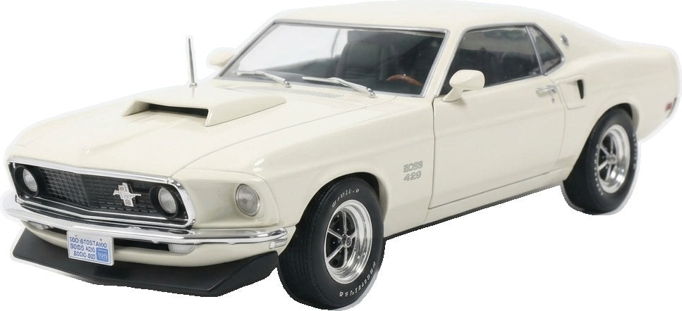 Ford Mustang Boss 429 Wimbledon White 1969 1:18 Scale Diecast Car – Solido