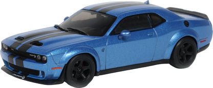 Dodge Challenger SRT Hellcat Redeye Widebody Custom Metallic Blue 2020 1:43 Scale Diecast Car – Solido