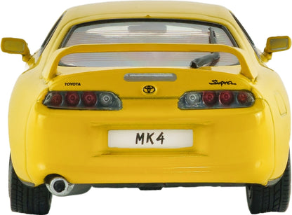 Toyota Supra MK4 Super Bright Yellow 2001 1:43 Scale Diecast Car – Solido