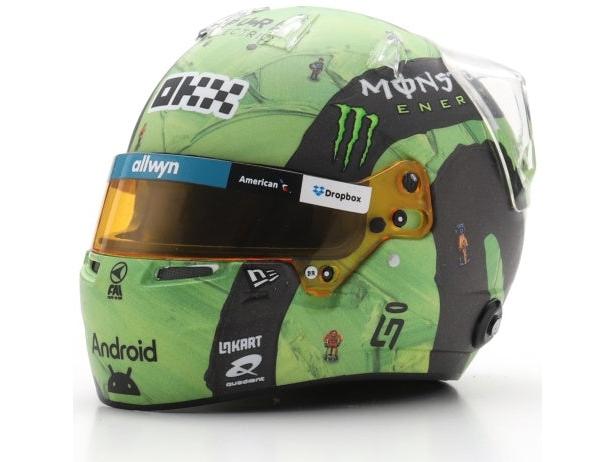 Lando Norris F1 Las Vegas GP 2025 Helmet 1:5 Scale Resin Replica – Spark