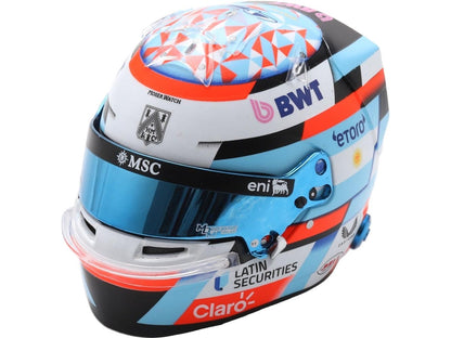 Franco Colapinto F1 2026 Casco 1:5 Escala Réplica de Resina Spark