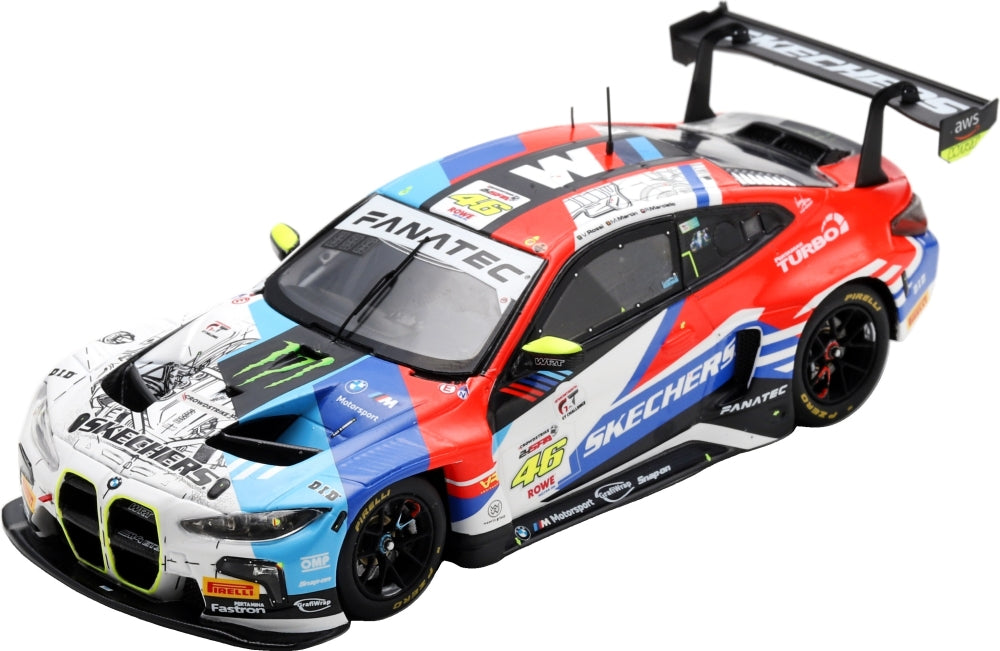 BMW M4 GT3 EVO Team WRT #46 24H Spa 2024 R. Marciello/M. Martin/V. Rossi 1:64 Scale Diecast Car – Spark
