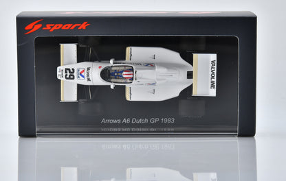 Arrows A6 #29 F1 Dutch GP 1983 Marc Surer 1:43 Scale Resin Car – Spark