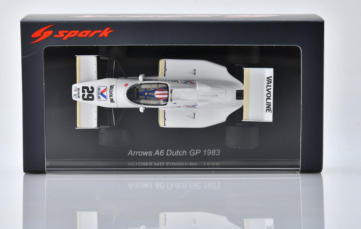 Arrows A6 #29 F1 Dutch GP 1983 Marc Surer 1:43 Scale Resin Car – Spark