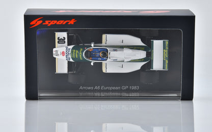 Arrows A6 #30 F1 European GP 1983 Thierry Boutsen 1:43 Scale Resin Car – Spark