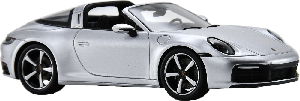 Porsche 911 Targa 4S (992) GT Silver 1:43 Scale Resin Car – Spark