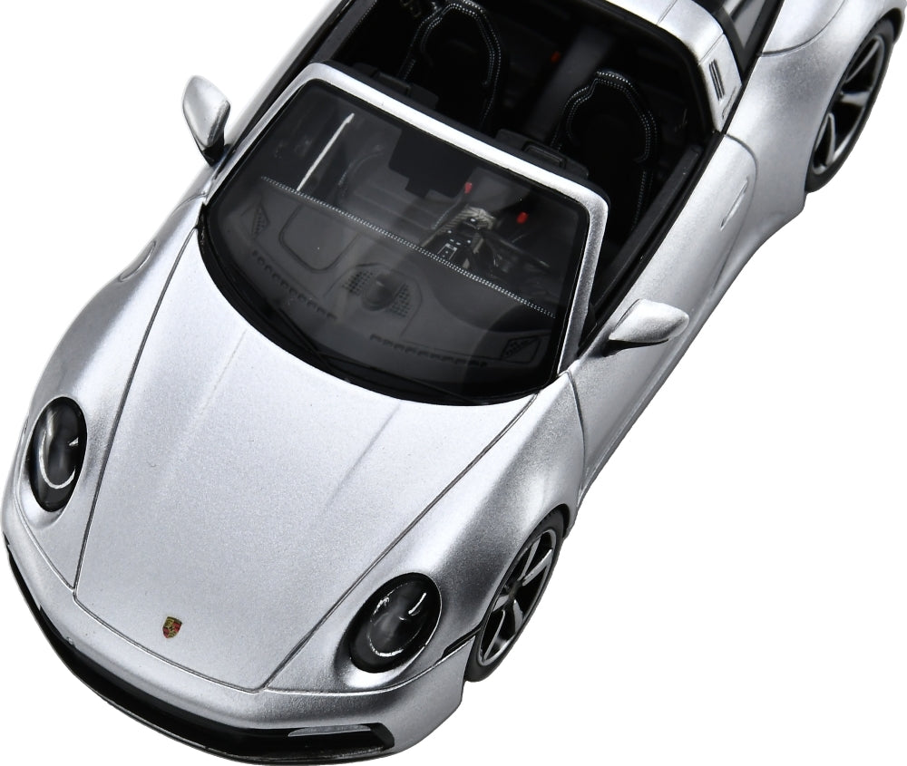 Porsche 911 Targa 4S (992) GT Silver 1:43 Scale Resin Car – Spark