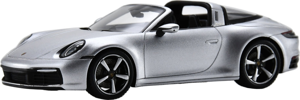 Porsche 911 Targa 4S (992) GT Silver 1:43 Scale Resin Car – Spark