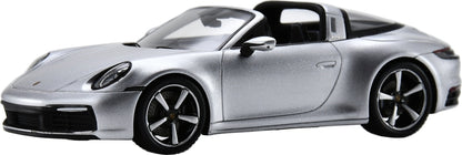 Porsche 911 Targa 4S (992) GT Silver 1:43 Scale Resin Car – Spark